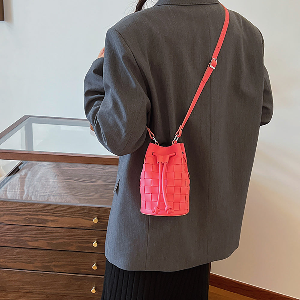 Women Self Design Bucket Sling Bag
