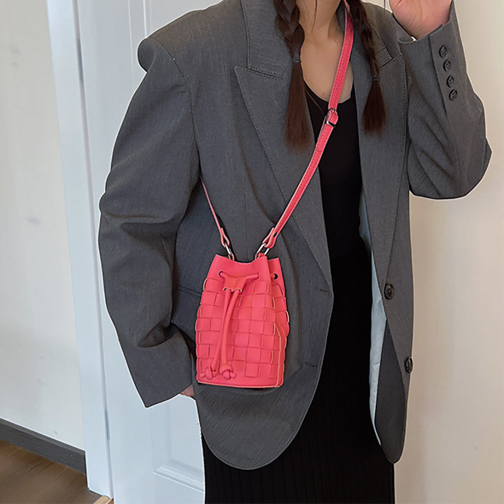 Women Self Design Bucket Sling Bag