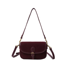 Maroon Solid Two Handles Shoulder Bag