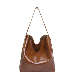 Brown Solid One Handle Shoulder Bag