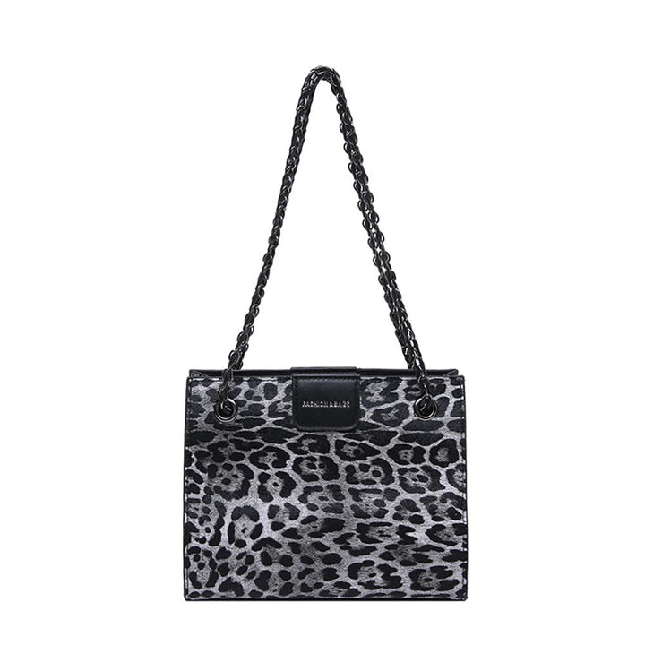 Black Printed One Handle Shoulder Bag