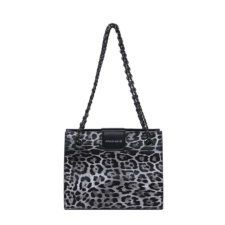 Black Printed One Handle Shoulder Bag