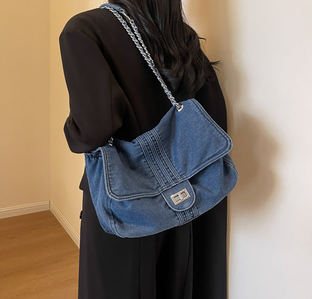 Women Solid Bowling Sling Bag