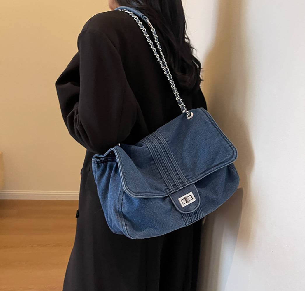 Women Solid Bowling Sling Bag