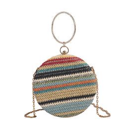 Women Striped Swagger Sling Bag