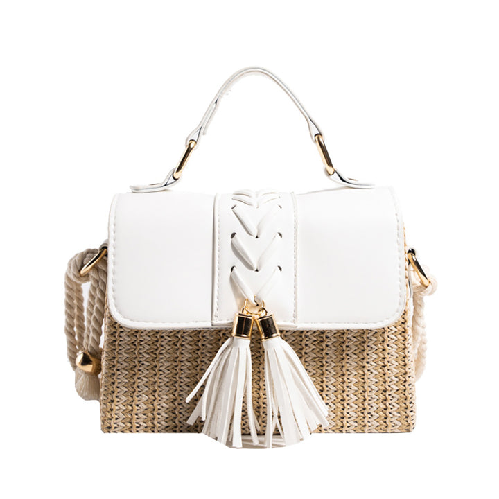 Women Colourblocked Textured Structured Satchel Bag