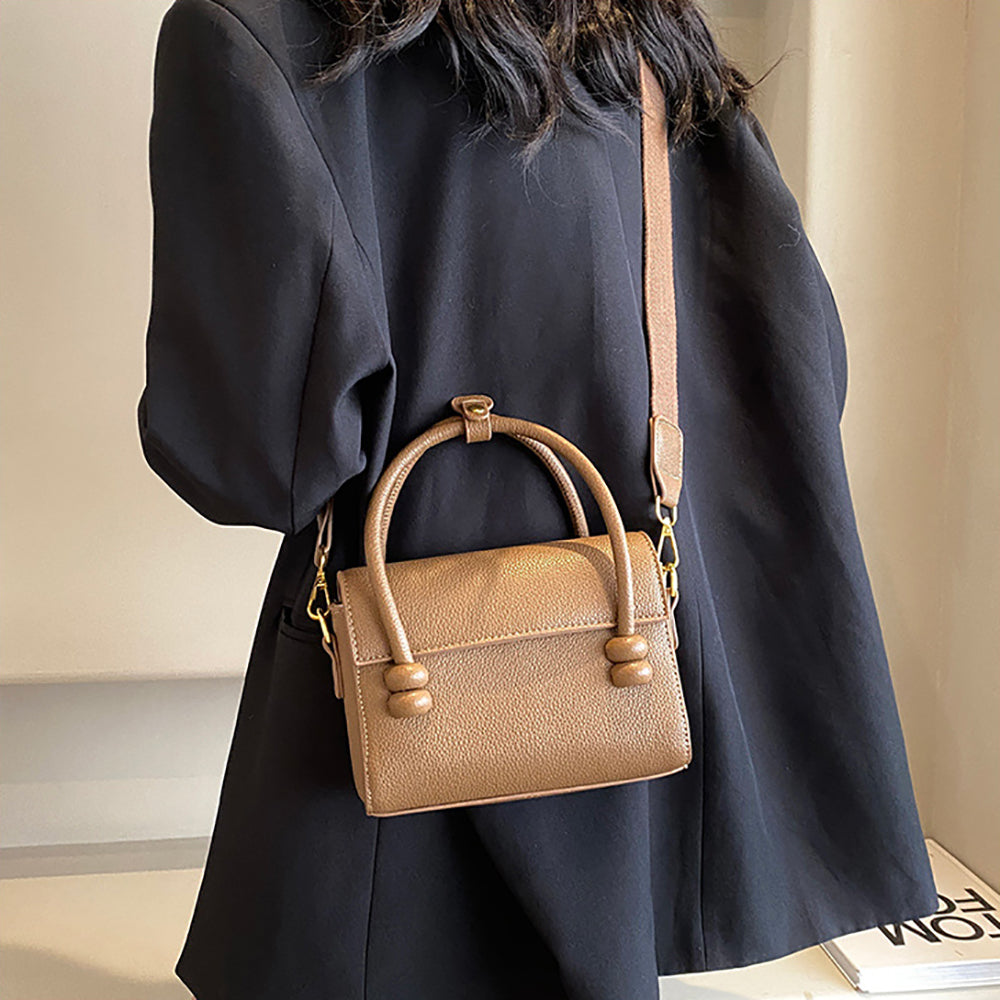 Women Textured Structured Satchel Bag