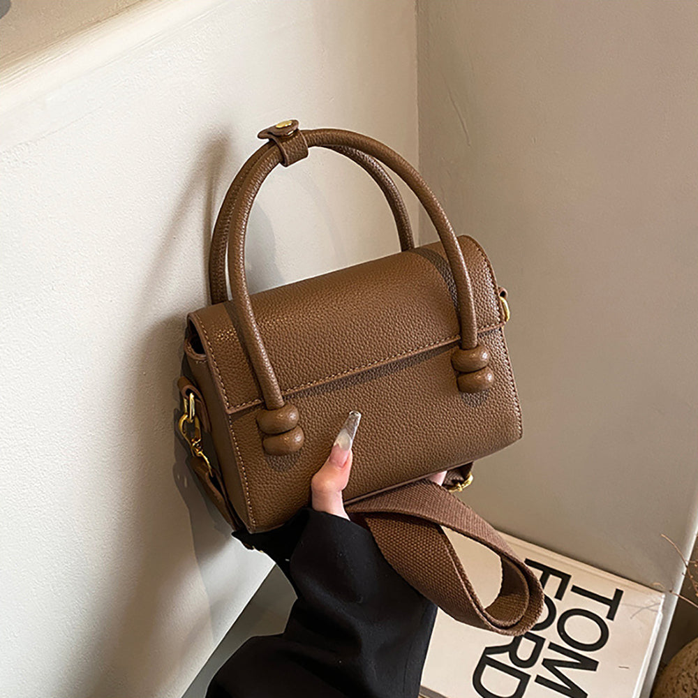 Women Textured Structured Satchel Bag