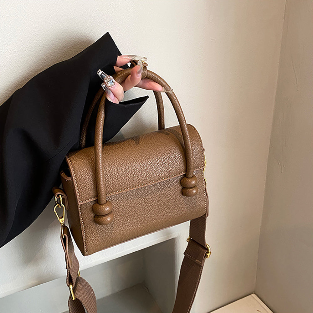 Women Textured Structured Satchel Bag