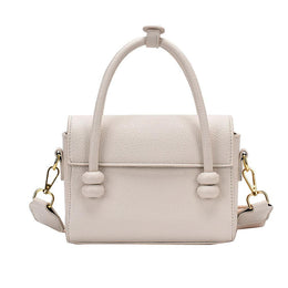 Women Solid Structured Handheld Bag