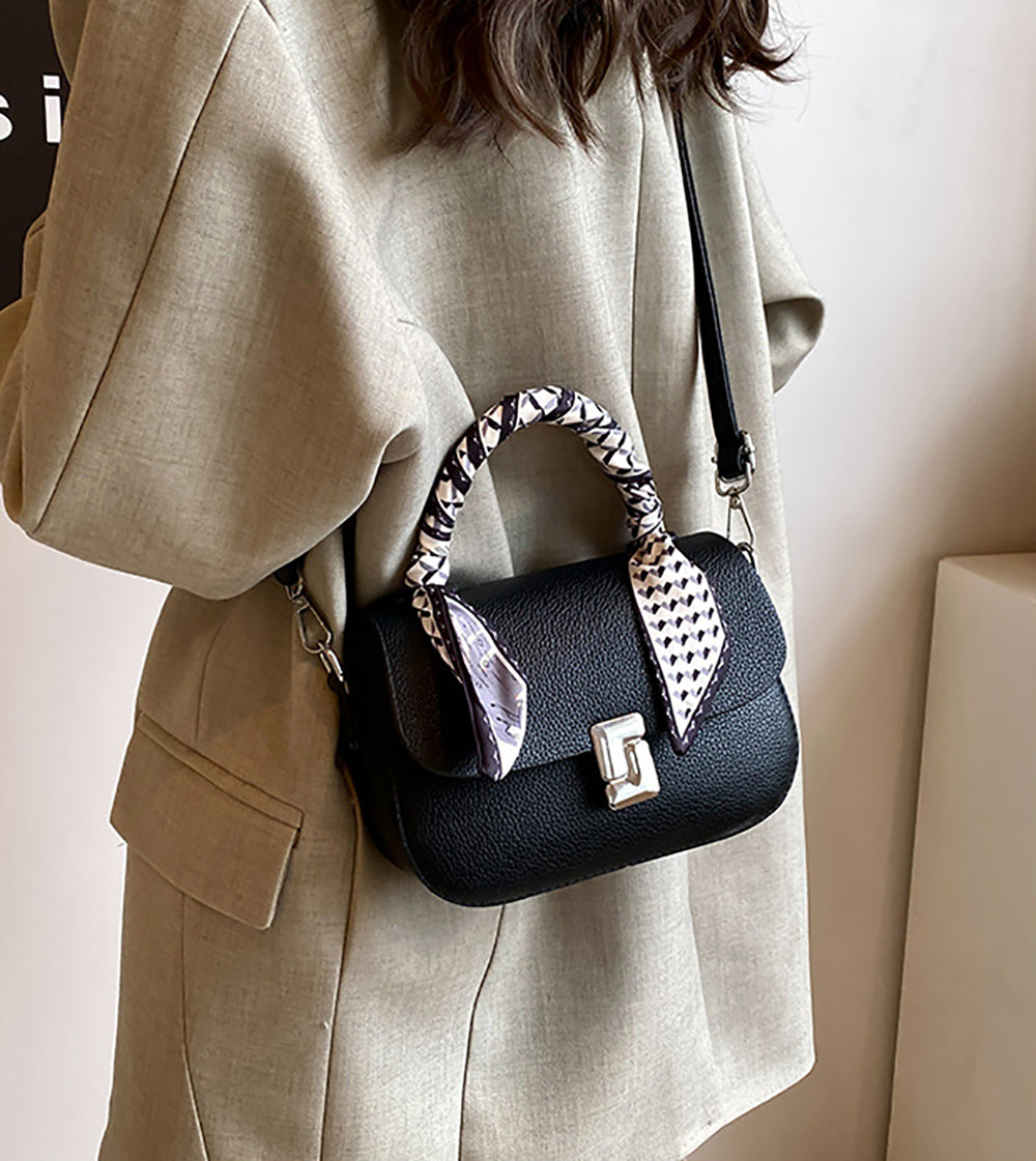 Women Textured Structured Satchel Bag