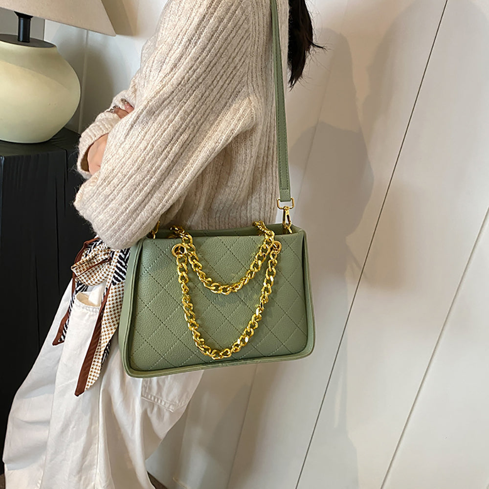 Women Textured Structured Handheld Bag