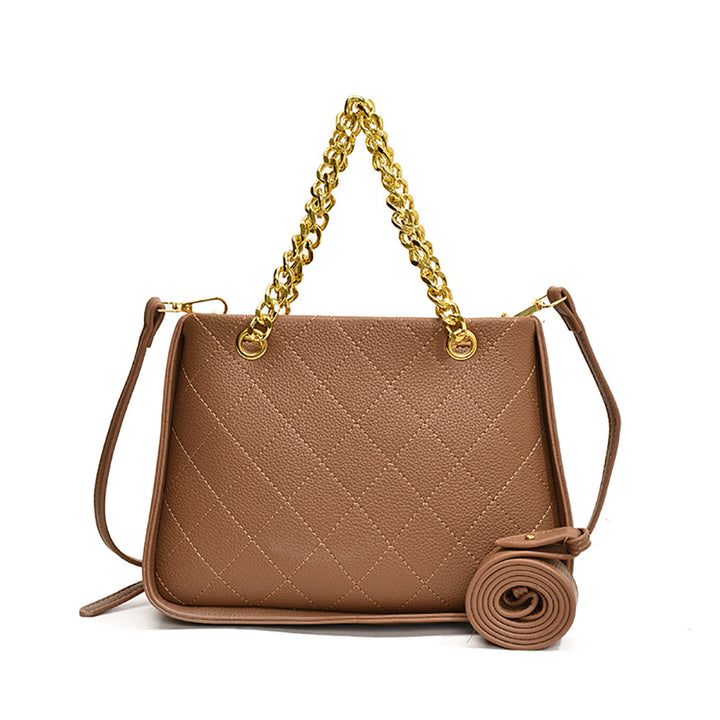 Women Textured Bowling Satchel Bag