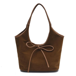 Brown Solid One Handle Shoulder Bag