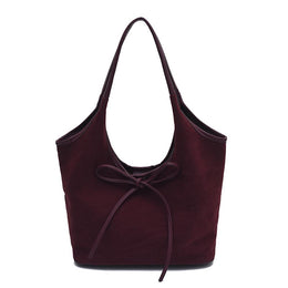 Maroon Solid One Handle Shoulder Bag