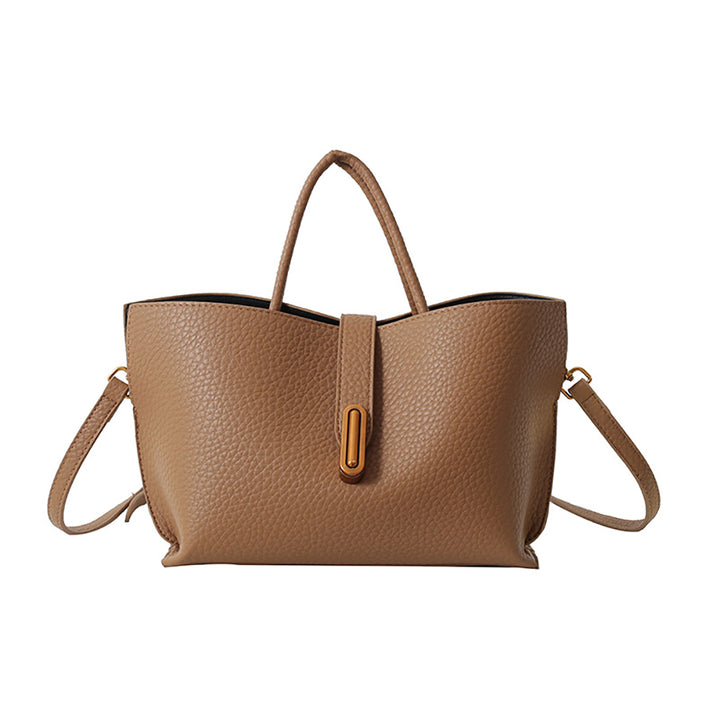 Brown Solid One Handle Sling Bag