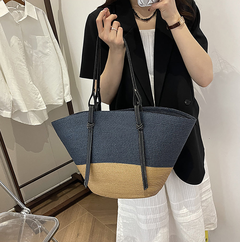 Women Colourblocked Shopper Tote Bag