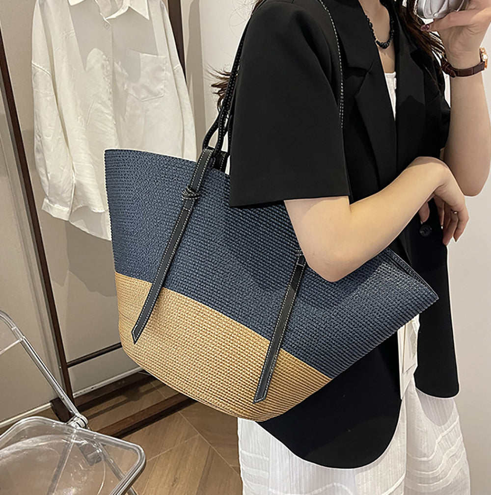 Women Colourblocked Shopper Tote Bag