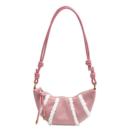 Pink Colourblocked One Handle Sling Bag