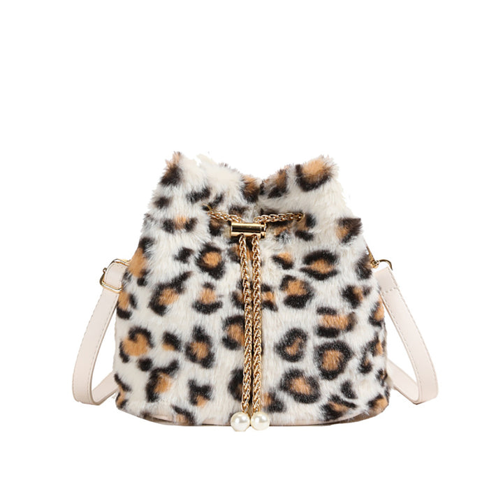 Beige Printed Two Handles Shoulder Bag