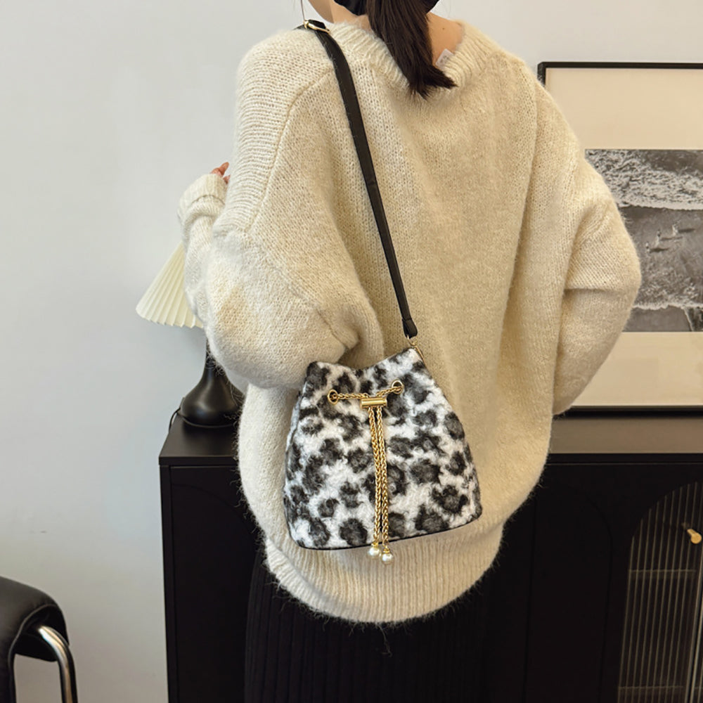 Off White Printed Two Handles Shoulder Bag