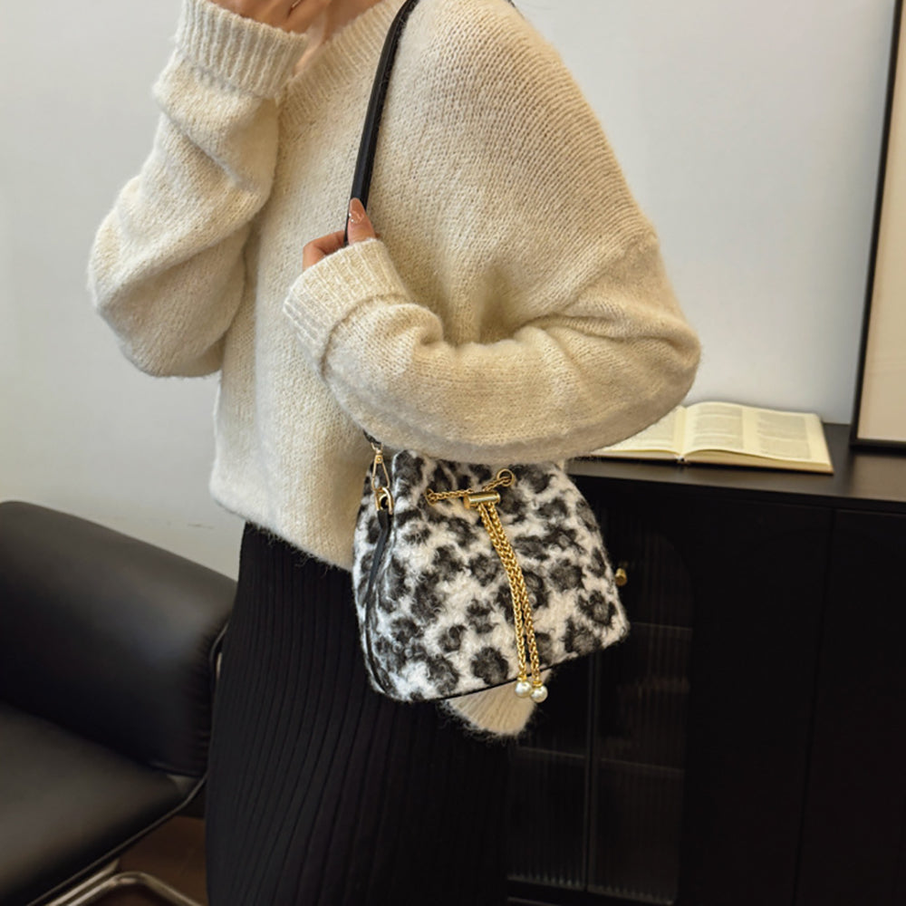 Off White Printed Two Handles Shoulder Bag