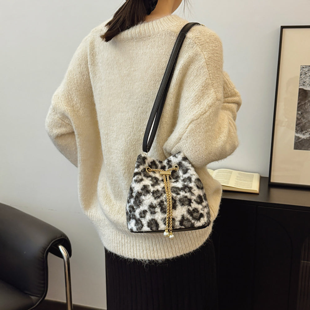 Off White Printed Two Handles Shoulder Bag