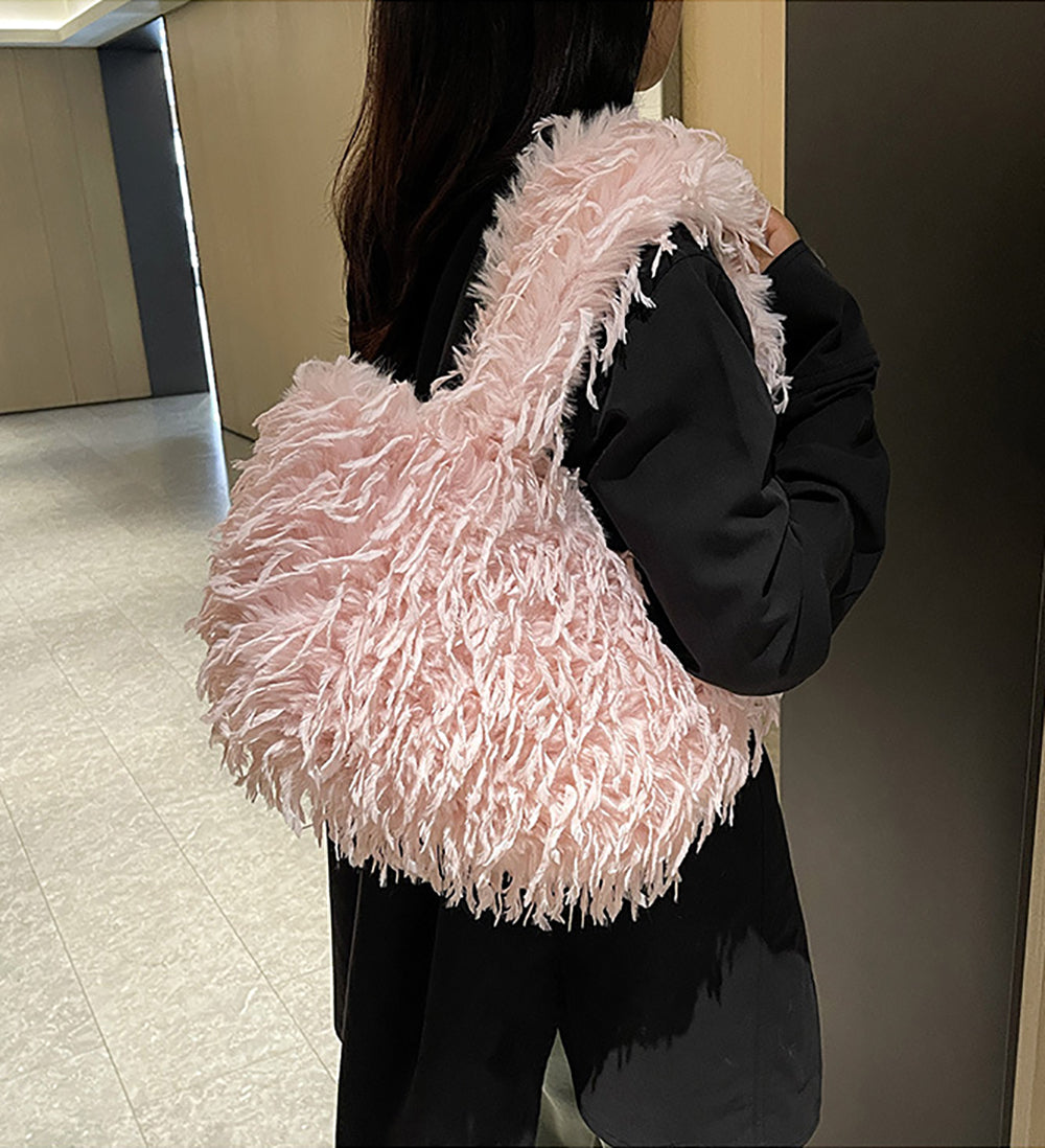 Women Self Design Lace Handheld Bag