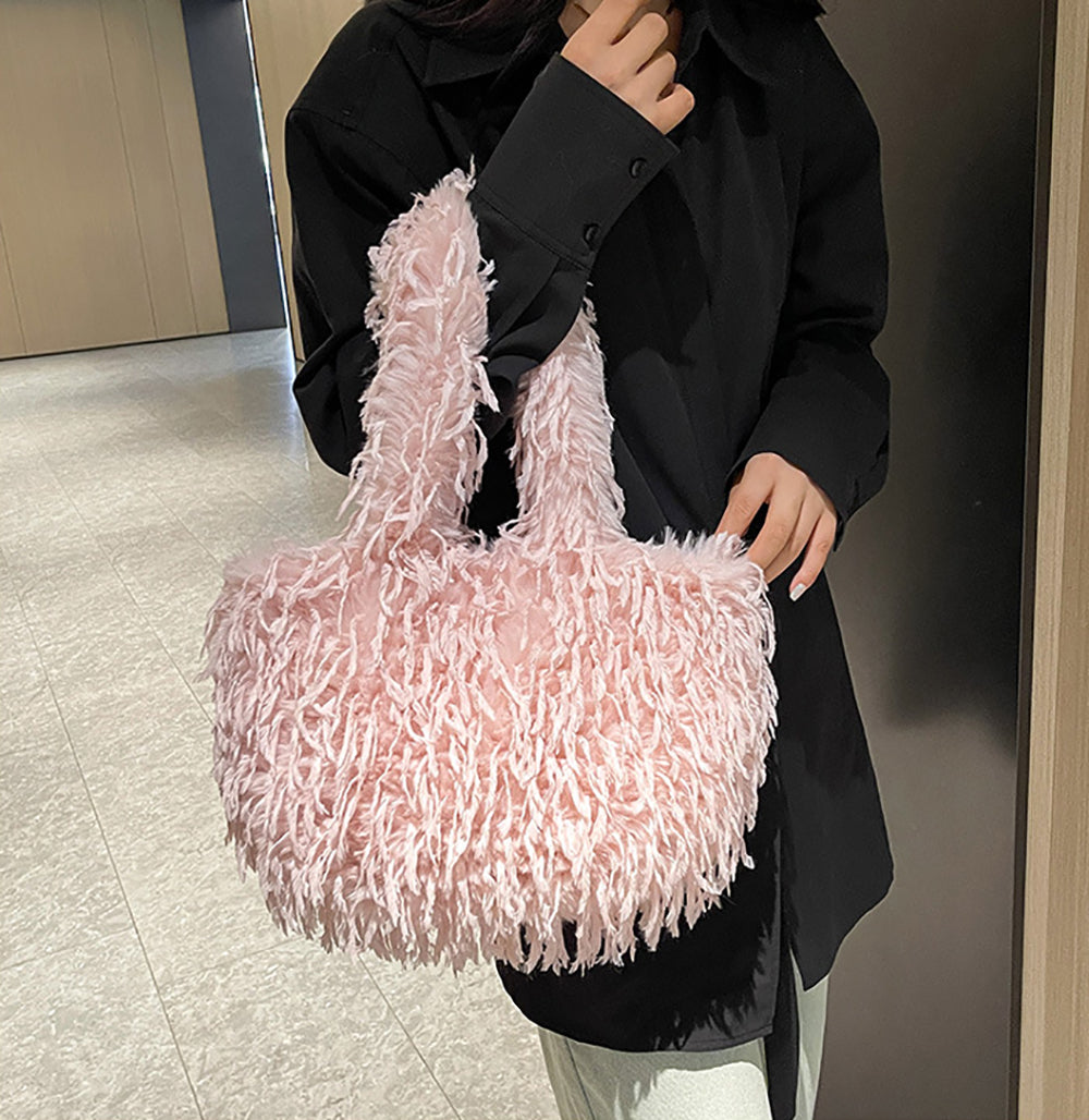 Women Self Design Lace Handheld Bag