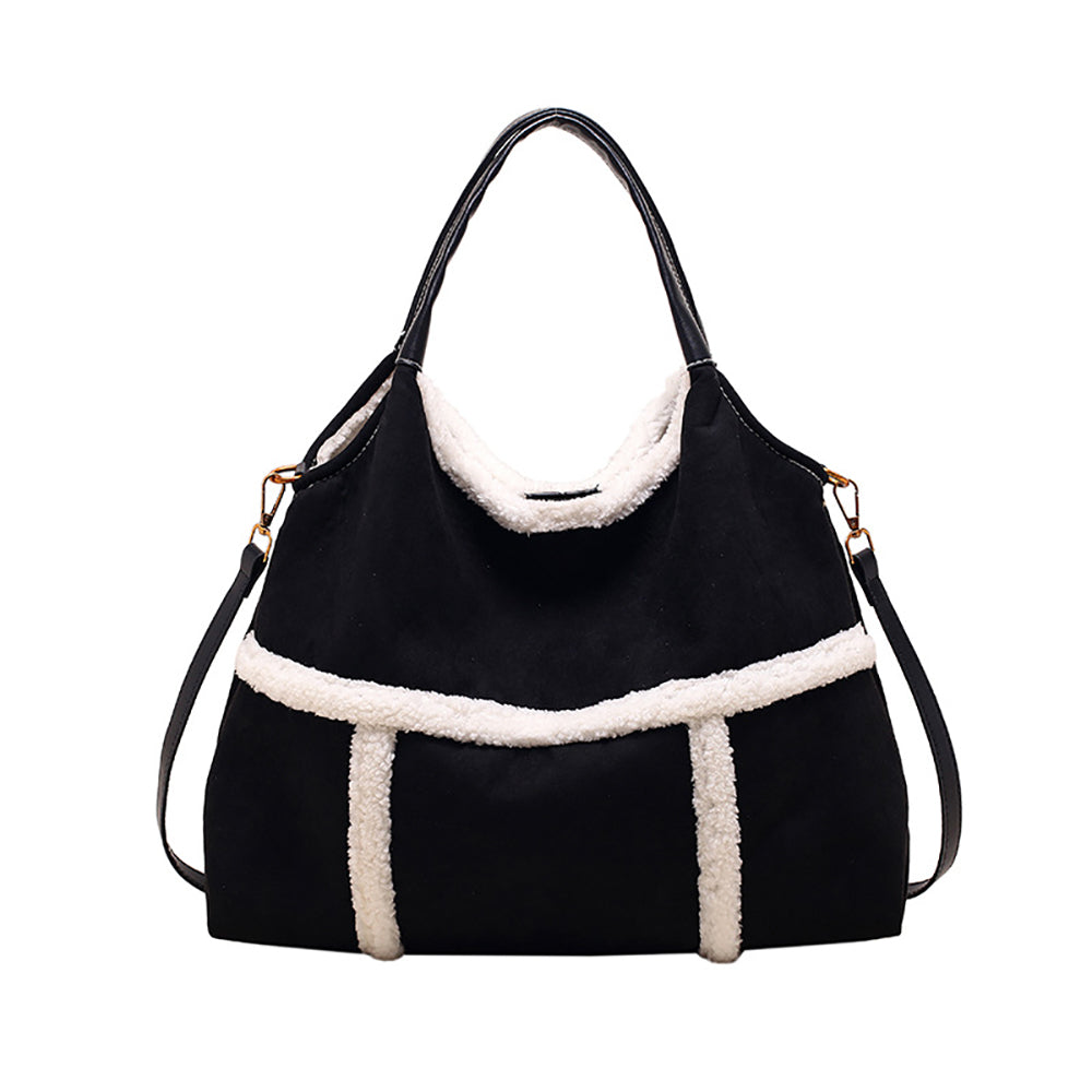 Suede Bucket Shoulder Bag
