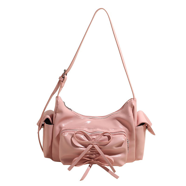 Pink Solid One Handle Sling Bag
