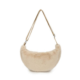 Women Self Design Half Moon Hobo Bag