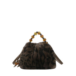 Coffee Solid Two Handles Shoulder Bag