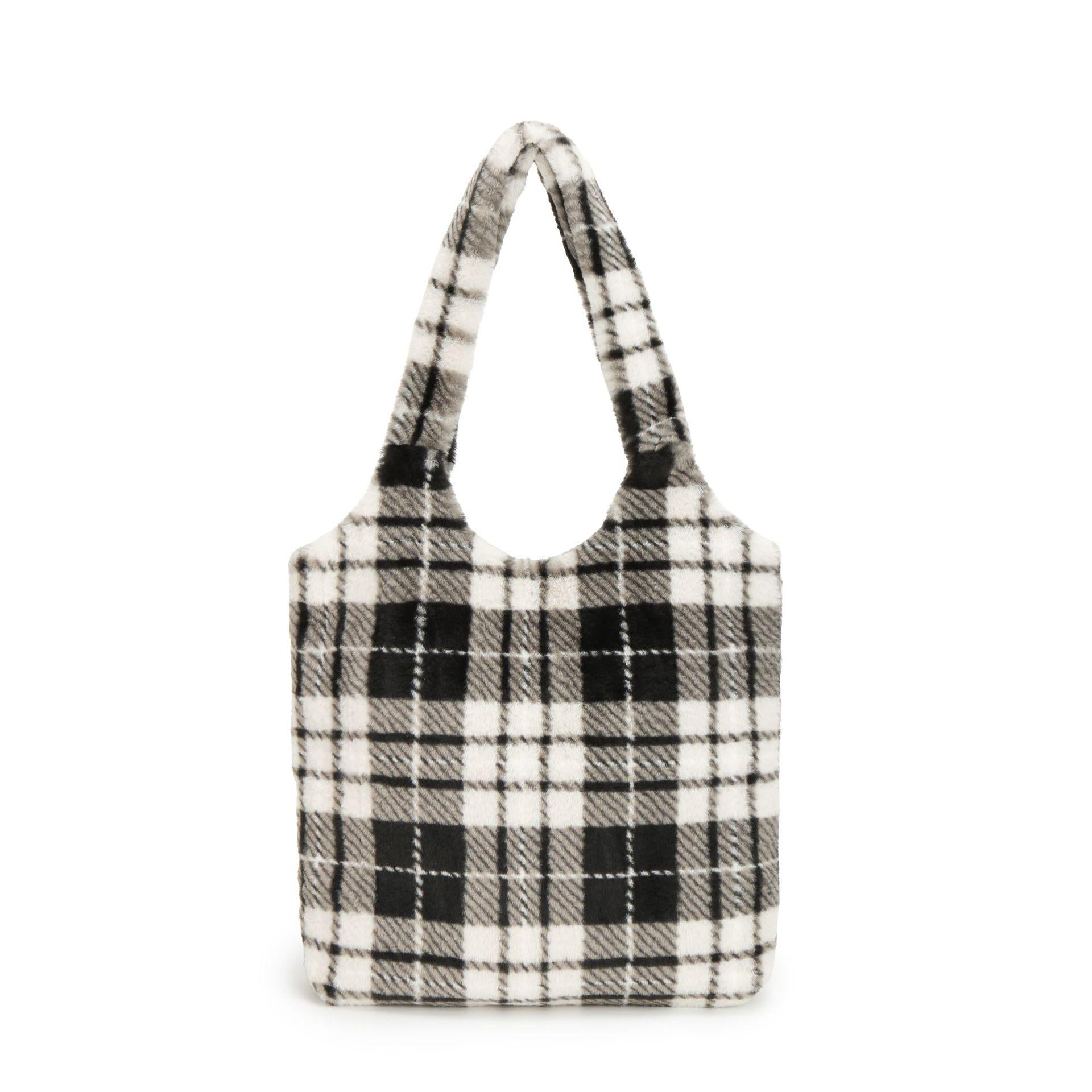 Women Checked Shopper Tote Bag