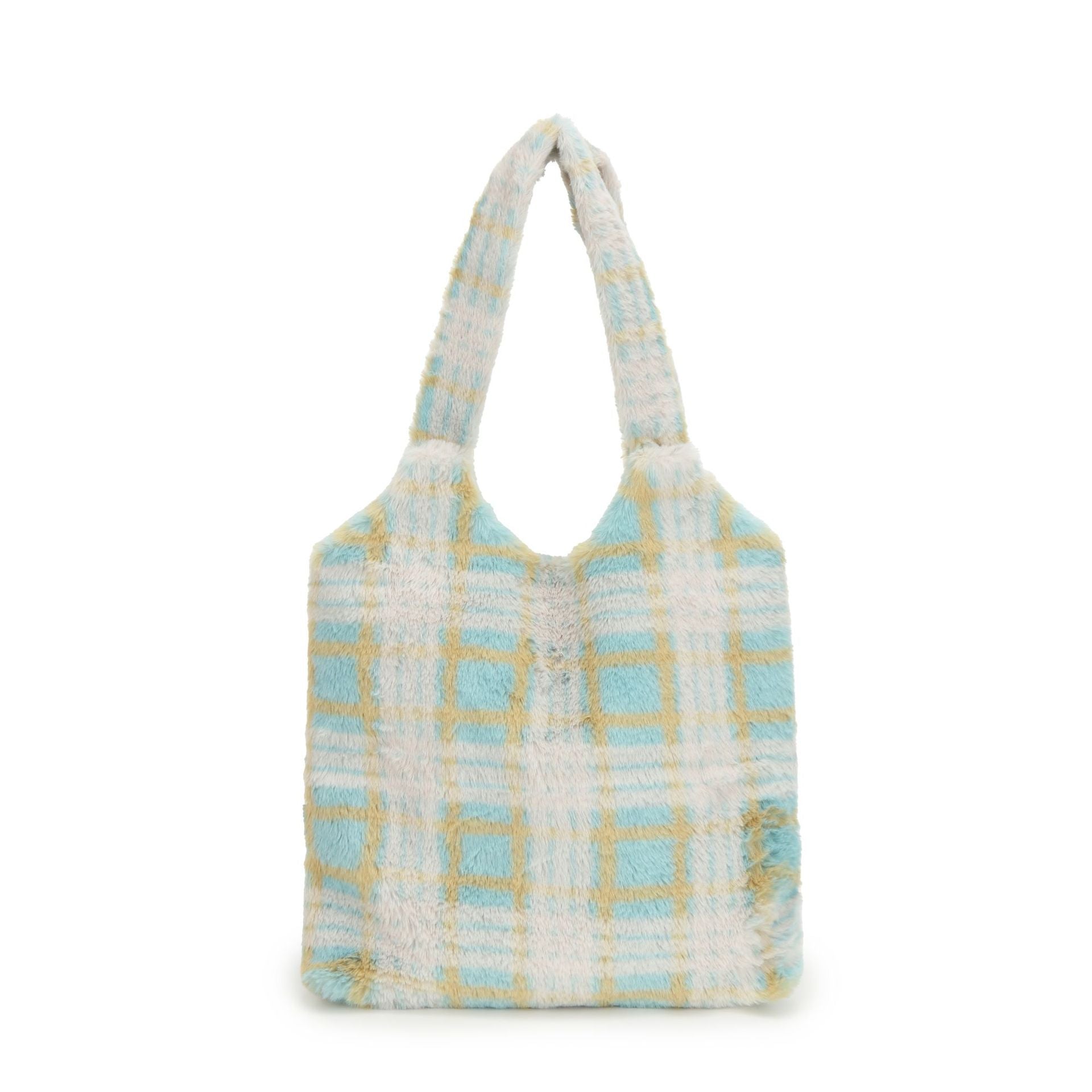 Women Checked Shopper Tote Bag