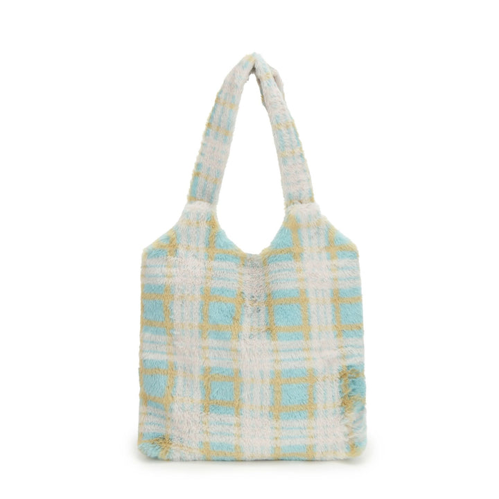 Women Checked Shopper Tote Bag