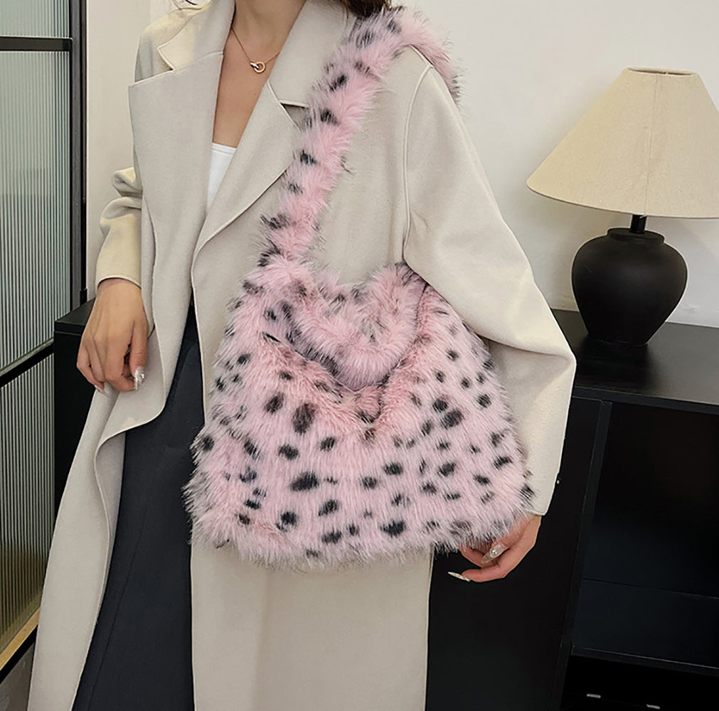 Pink Solid One Handle Hobo Bag