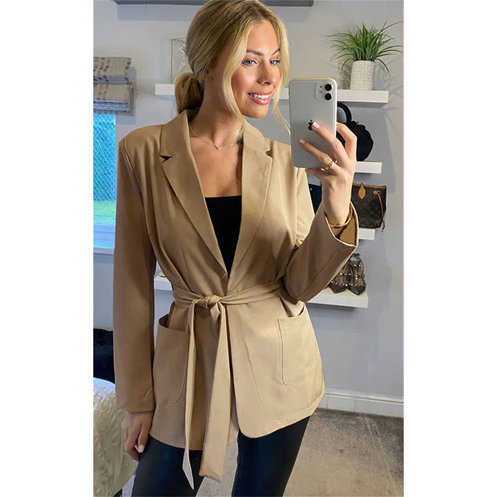Khaki Longline Tailored Jacket