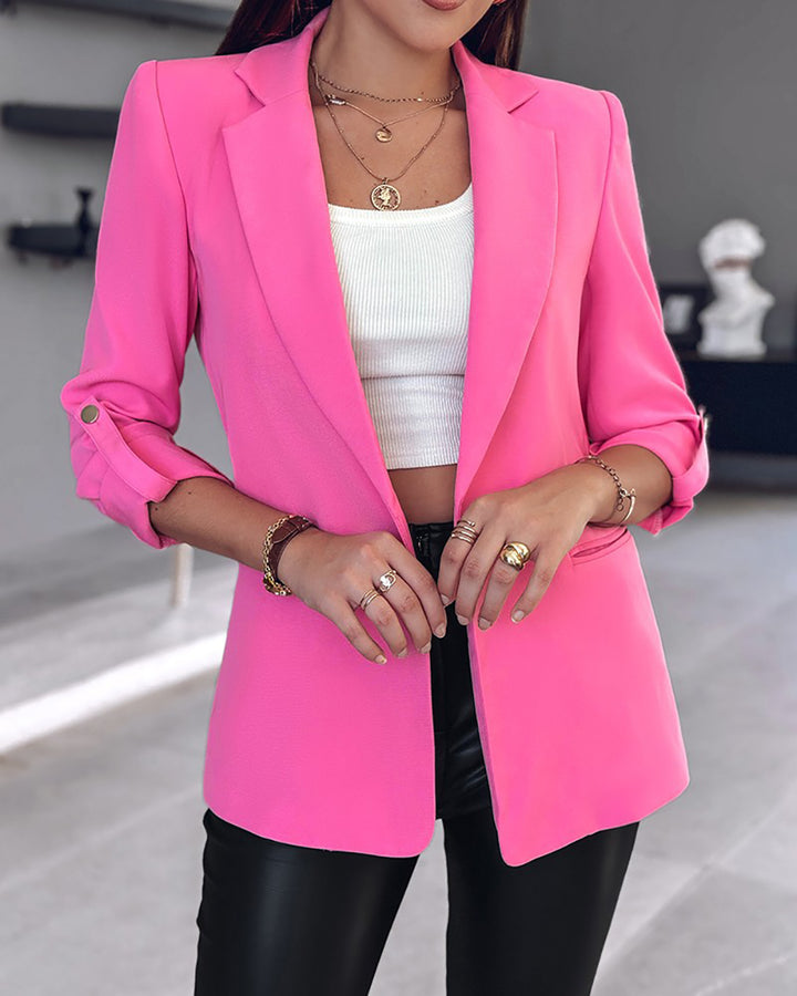 Women Lightweight Open Front Jacket