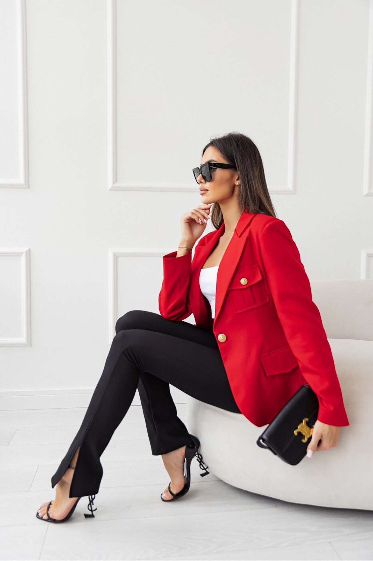 Women Lightweight Lapel Collar Open Front