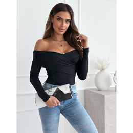 Women Solid Off-Shoulder Top