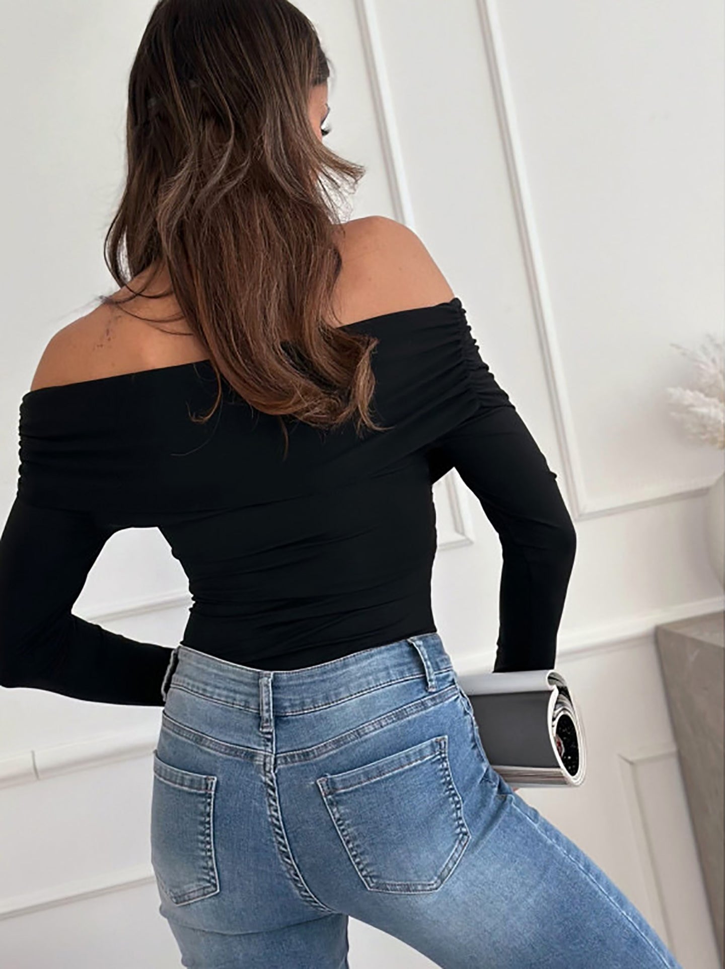Women Solid Off-Shoulder Top