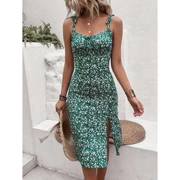 Women Floral Printed Bodycon Dress