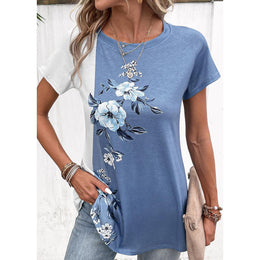 Women Floral Printed Round Neck Top