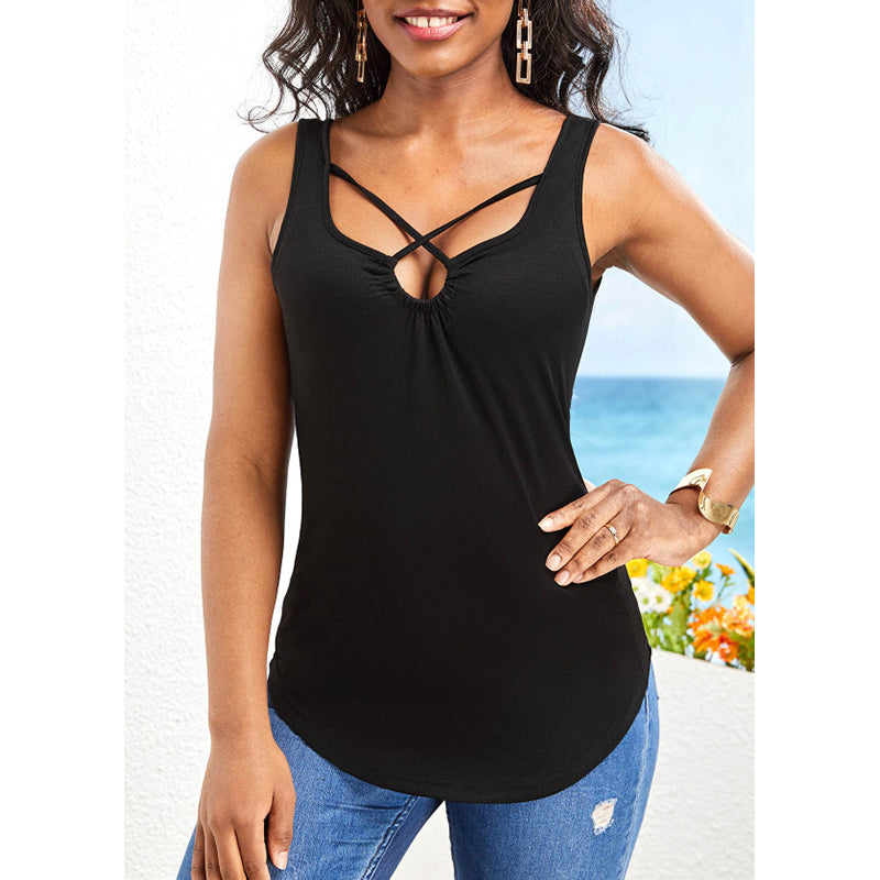 Cut Out Tank Top