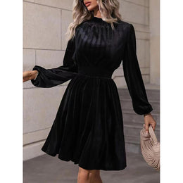Women Solid A-Line Mini Dress