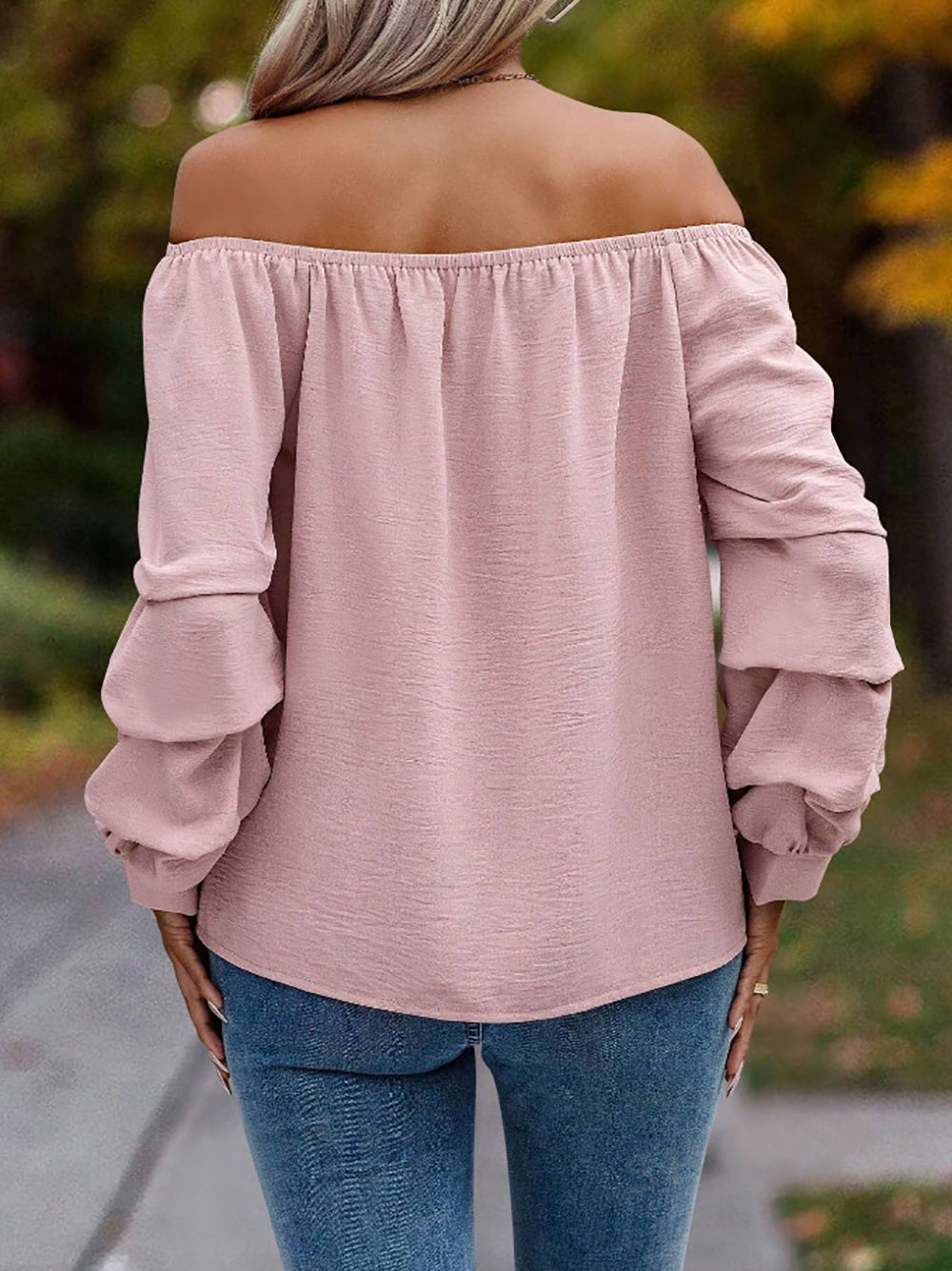 Women Solid Off-Shoulder Top