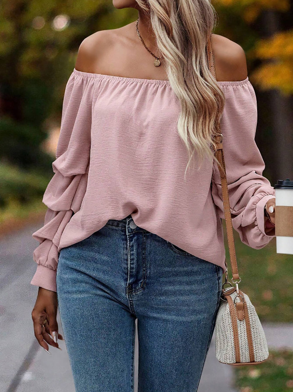 Women Solid Off-Shoulder Top