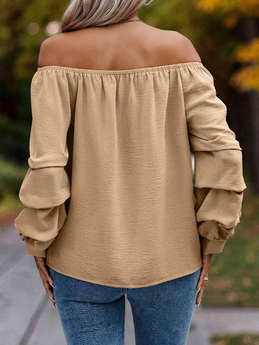 Women Solid Off-Shoulder Top