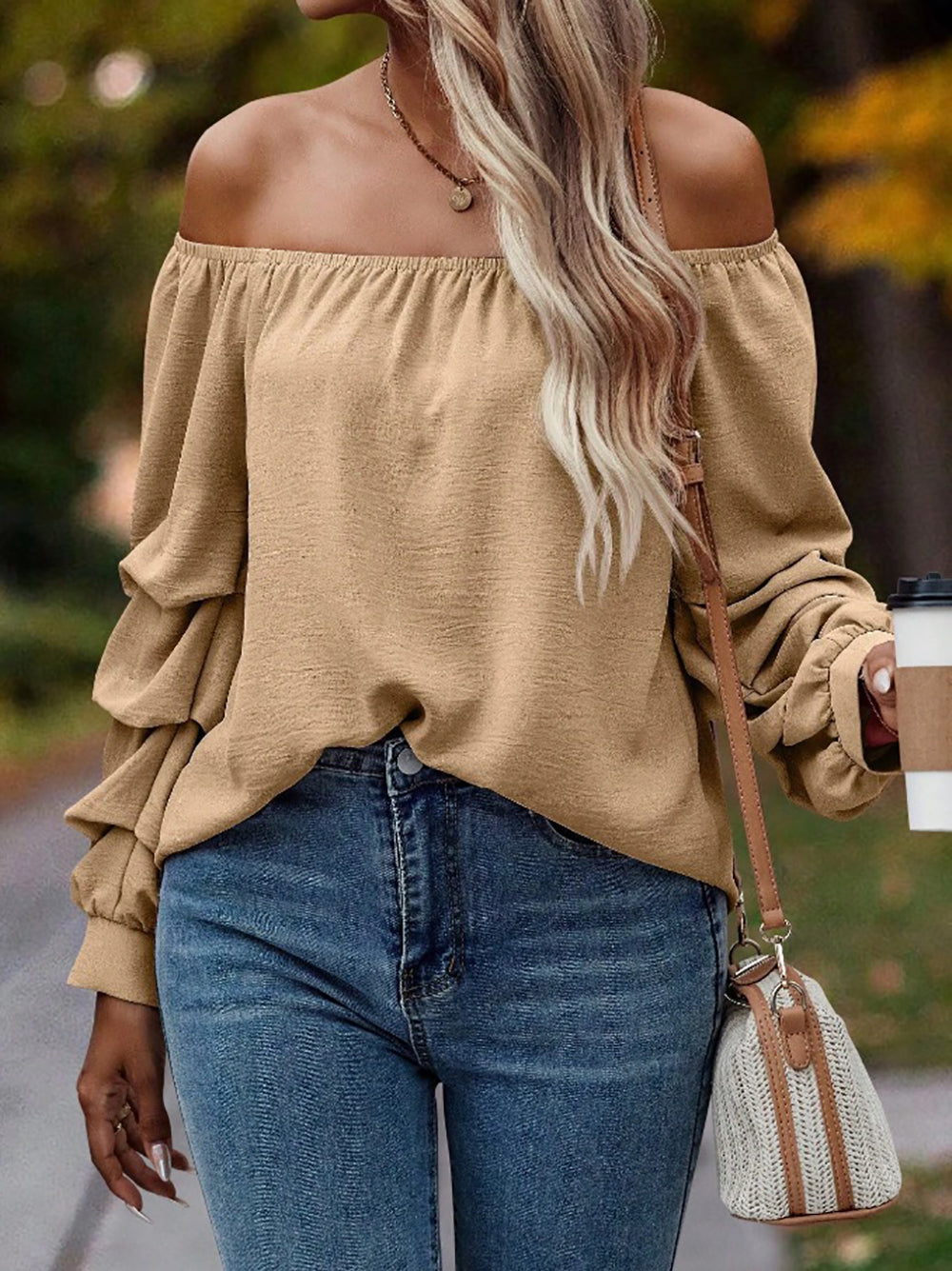 Women Solid Off-Shoulder Top